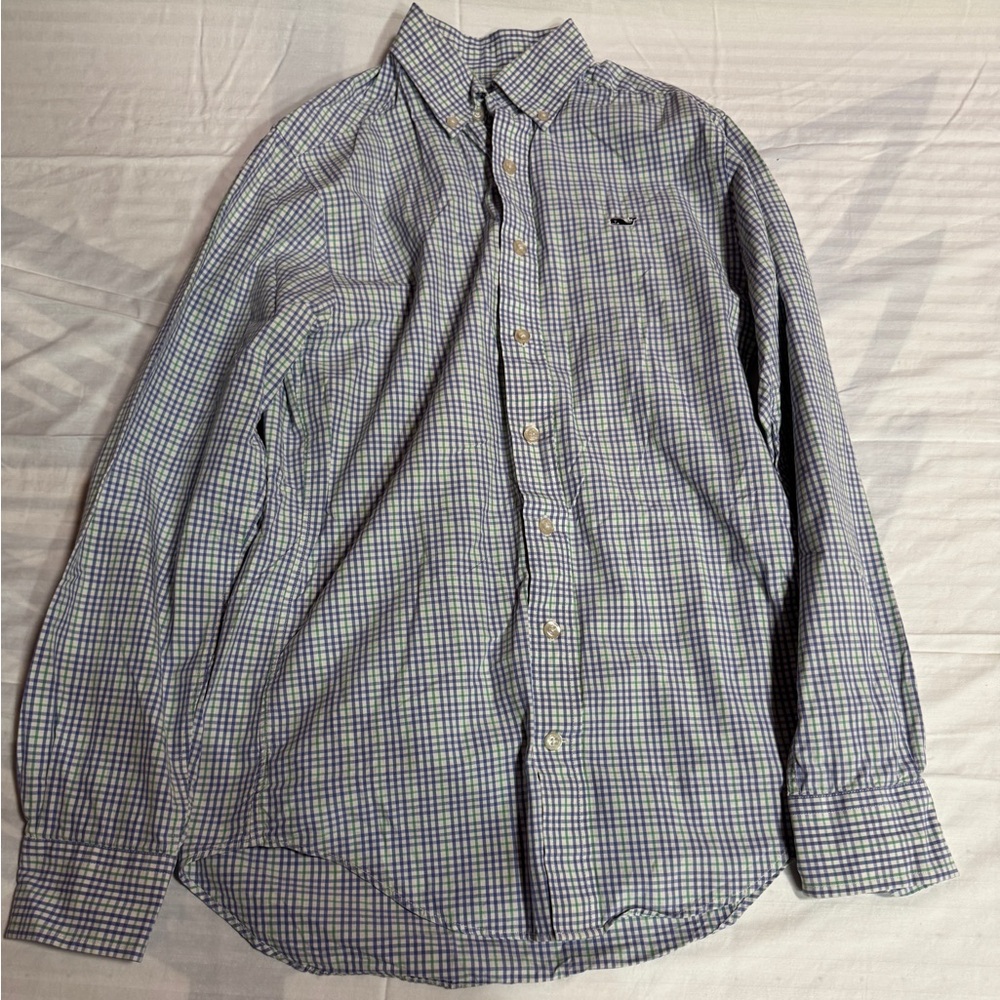 Vineyard Vines Dress Shirt Slim Fit Whale Shirt XS